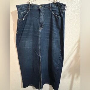 a.n.a Men's Dark Blue Relaxed Jeans
